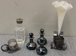Silverplate and Glass Lot.