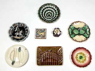 Collection of 8 Plates and Porcelain Items, France
