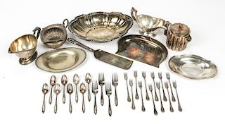 Collection of Estate Silver Plate (33) Items