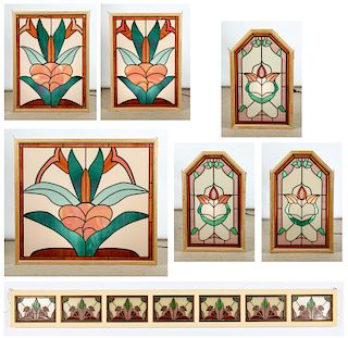 Estate Grouping of Stained Glass