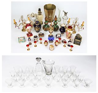 Estate Lot of Various Vintage Decorative Arts & Misc Glassware Objects      