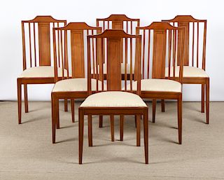 Set of 6 Modern Sheraton Style Side Chairs