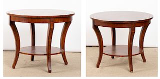 Pair of Modern Tuscan Side Tables 