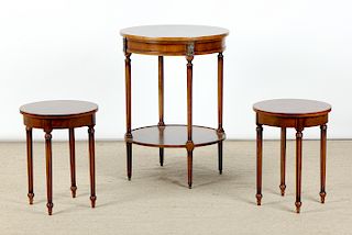 3 Modern Continental Style Lamp Tables