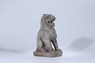 Chinese carved stone lion. 