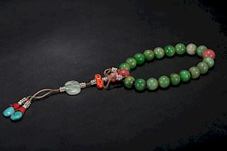 Chinese spinach jade bracelet. 