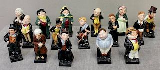 Lot of 16 Miniature Royal Doulton Figurines.
