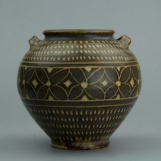 Chinese pottery jar. 