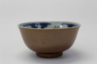 Chinese brown glazed bowl,