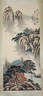 Chinese water color painting on paper, attributed to Xu Beihong. 