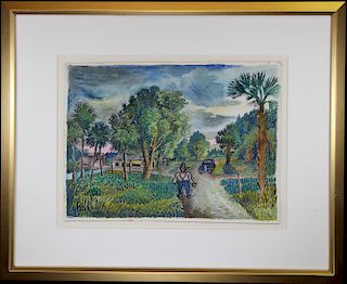 David Burliuk (1882-1967) "Sarasota Florida", '46