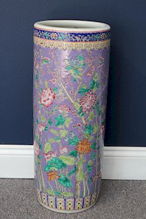 Chinese Porcelain Cloisonne Umbrella Stand
