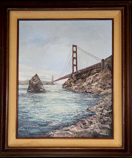 Anna Chrasta (b. 1943) "Golden Gate Bridge"
