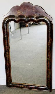 Vintage Chinoiserie Decorated Hall Mirror.