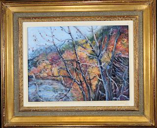 Signed, Impressionist Autumnal Landscape Painting