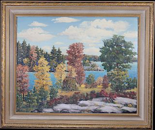"View From Maple Leaf Hotel at Stoney Lake Mt."