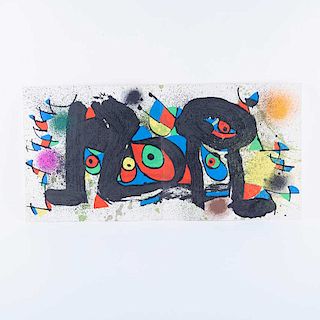 Joan Miró Miró. Sculptures II, 1974 - 1980 Litografía sin número de tiraje. Sin enmarcar. Publicada en: CRAMER, Patrick.