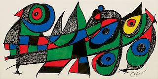 Joan Miró. Miró escultor, Japan, 1974. Litografía. Firmada en plancha. Impresa por Ediciones Polígrafa, Barcelona, España. Publicada.