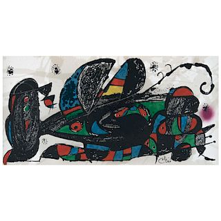Joan Miró. Miró escultor, Iran, 1975. Litografía. Firmada en plancha. Impresa por Ediciones Polígrafa, Barcelona, España. Publicada.