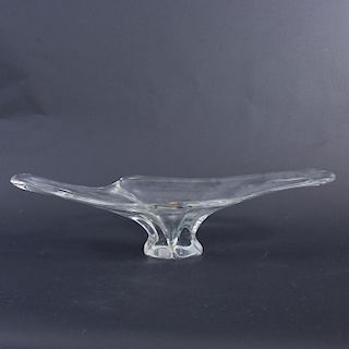 Centro de mesa. Italia. Siglo XX. Elaborado en cristal de murano. Diseño orgánico.