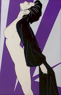 PATRICK NAGEL, Untitled (Nude in Robe), c. 1983