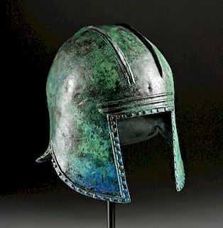 Greek Illyrian Bronze Hoplite Helmet w/ X-Ray