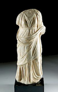 Greek Hellenistic Marble Muse - Beautiful