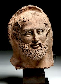 Etruscan Terracotta Bearded Man w/ TL - ex-Sotheby's