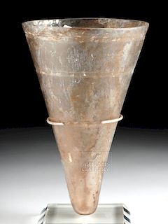 Published Roman Glass Conical Lamp