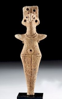 Syro Hittite Pottery Standing Astarte Figure