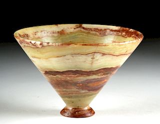 Stunning Bactrian Banded Agate Footed Cup