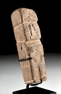 Early Tiahuanaco Sandstone Anthropomorphic Idol