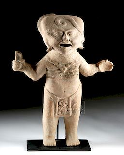Large Veracruz Terracotta Standing Female Sonriente