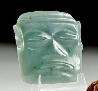 Exceptional Costa Rican Jade Maskette - ex-Woram