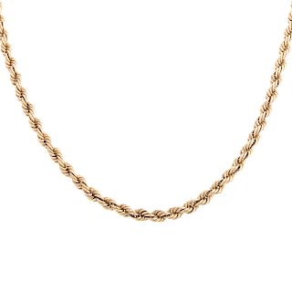 A Lady's Rope Chain in 14K