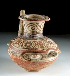 Very Rare Cocle Polychrome Turtle Effigy Vessel