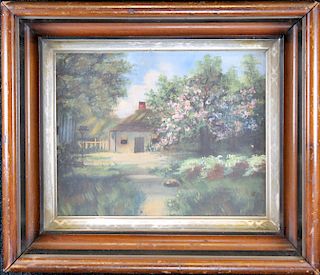 American School, Cottage in Wooded Landscape