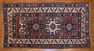 Antique Kazak Rug, approx. 3.9 x 7.1