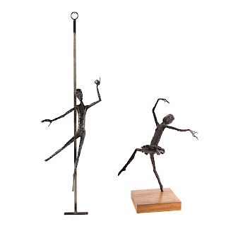 Thomas Hoffmaster. Two Metal Figures
