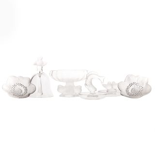 Six Lalique Crystal Articles