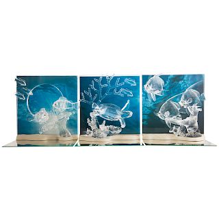 Three Swarovski Wonders of the Sea Dioramas