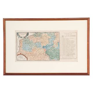 Map: Nicolas de Fer, Pais Bas Catolique...Flandre