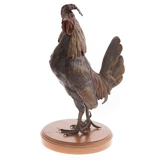 Franz Bergmann. Rooster Cold Painted Bronze