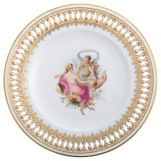 Meissen Porcelain Reticulated Cabinet Plate