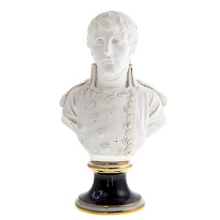French Bisque Porcelain Bust of Napoleon