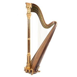 Erard Gothic Revival Rosewood Concert Harp