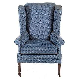 Late Federal Upholstered Wing Chair