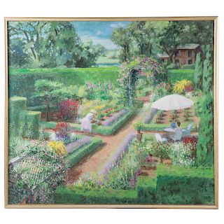 Dan Poole. Garden, oil on canvas
