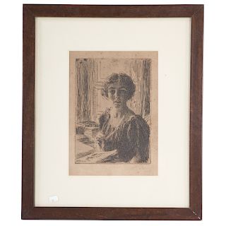 Anders Zorn. Princess Margaret, etching