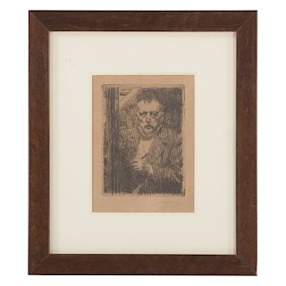 Anders Zorn. Self Portrait, etching